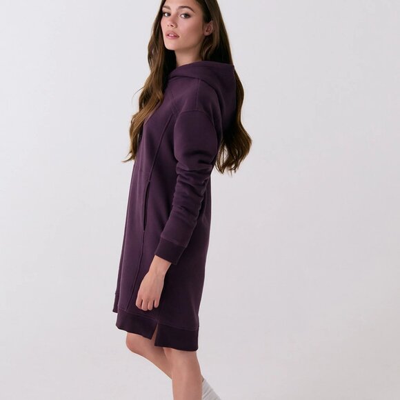 NEW Lole Icon Hoodie Dress in fig for women 1225 3s7 - Picture 6 of 6